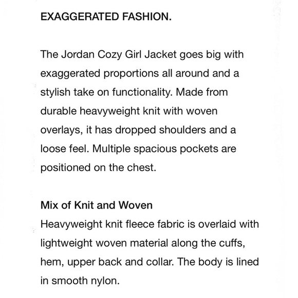 Nike Air Jordan The Cozy Girl women’s oversized fit jacket - Picture 15 of 16